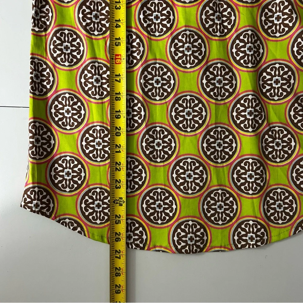 Tizzie Button Up All Over Medallion Print Shirt Womens Size S - Picture 8 of 9